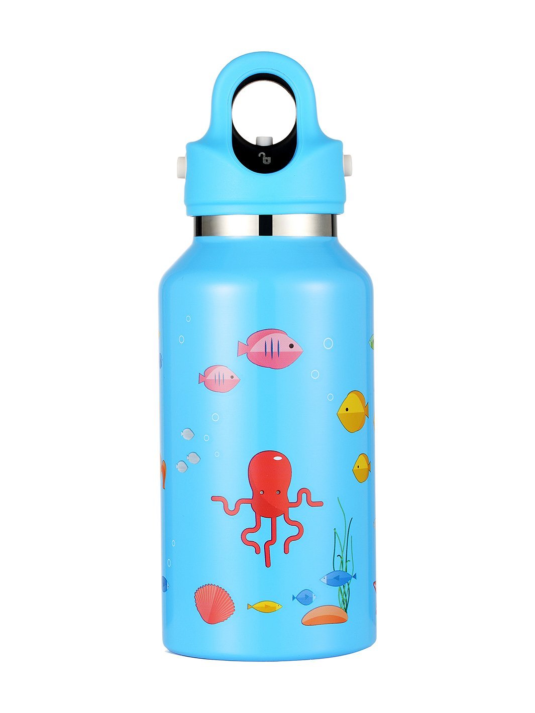Blue Cat Kids Thermos/water Bottle 12oz 