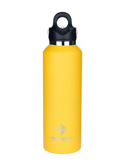 Vacuum Insulated Water Bottle - White 20 oz Dark Cyan